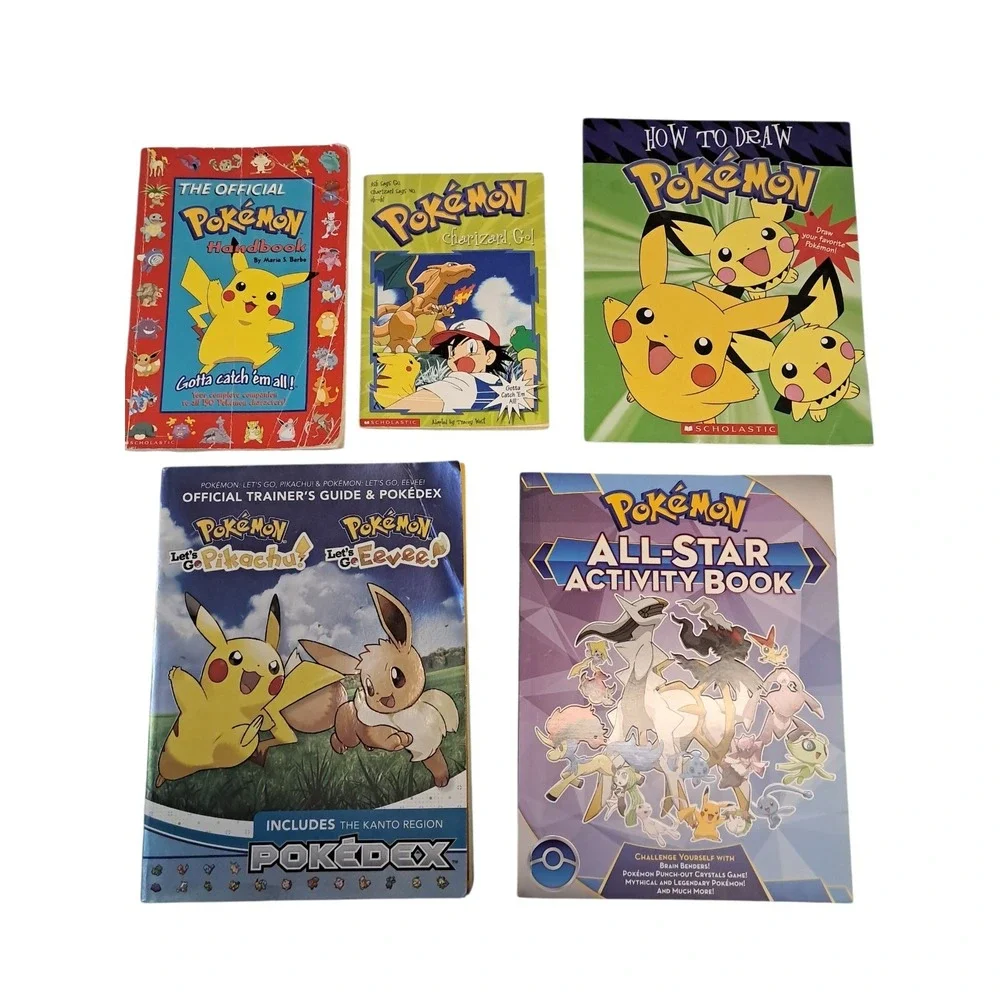 Pokemon Book Lot Of 5